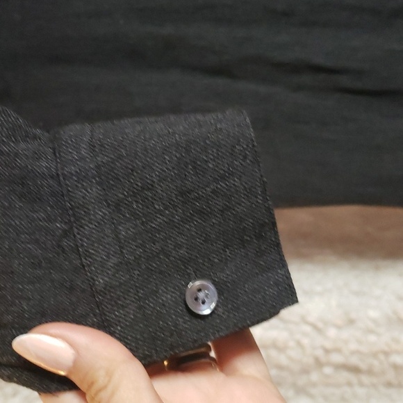 Standard James perse charcoal gray black long sleeve wool blend tunic small - Picture 6 of 11